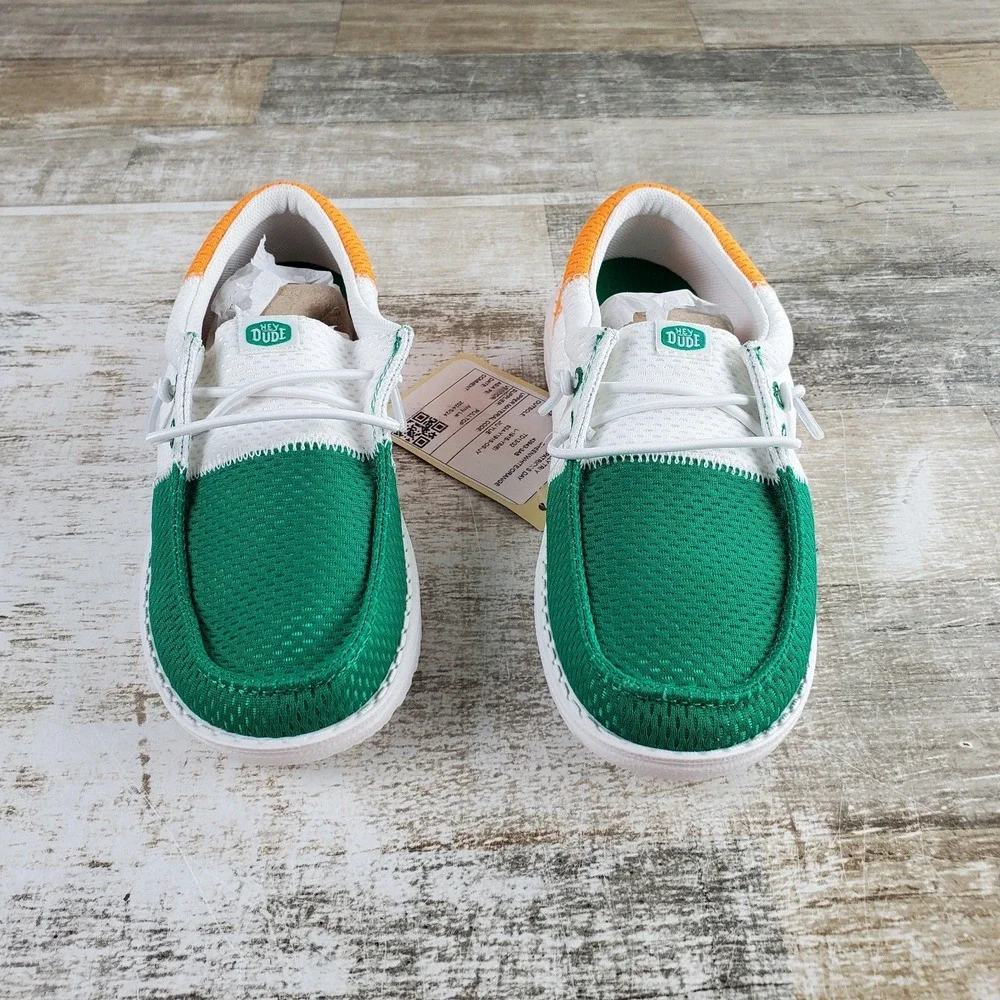 Hey Dude Wally Youth Slip On Shoes Sz 13 C13 Ireland St Patrick's Day Celtic
